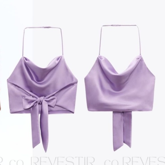 Top Acetinado Lilas Zara - Picture 4 of 11